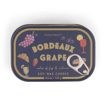 Load image into Gallery viewer, Bordeaux Grape 4.5 oz Tin Candle | Paddywax Bistro

