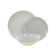 Load image into Gallery viewer, Shell Bisque Grey Porcelain 3 Piece Dinnerware Set, Service For 1 [Online Only]
