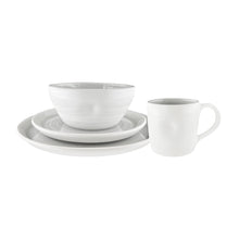 Load image into Gallery viewer, Pinch Grey Stoneware 4 Piece Dinnerware Set, Service For 1 [Online Only]
