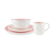 Load image into Gallery viewer, Pinch Pink Stoneware 16 Piece Dinnerware Set, Service For 4 [Online Only]
