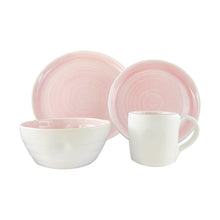 Load image into Gallery viewer, Pinch Pink Stoneware 4 Piece Dinnerware Set, Service For 1 [Online only]

