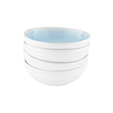 Load image into Gallery viewer, Lines Blue Stoneware Cereal Bowl, Set of 4 [Online Only]
