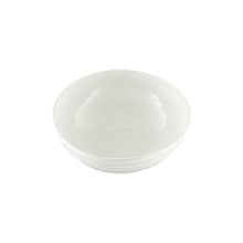Load image into Gallery viewer, Lines White Stoneware Cereal Bowl, Set of 4 [Online Only]
