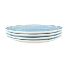 Load image into Gallery viewer, Lines Blue Stoneware Dinner Plate, Set of 4 [Online Only]
