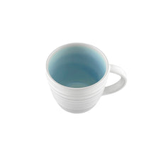 Load image into Gallery viewer, Lines Blue Stoneware 4 Piece Dinnerware Set, Service For 1 [Online Only]
