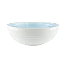 Load image into Gallery viewer, Lines Blue Stoneware Salad Bowl [Online Only]
