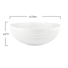 Load image into Gallery viewer, Lines Blue Stoneware Salad Bowl [Online Only]
