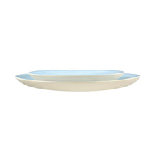 Load image into Gallery viewer, Shell Bisque Blue Porcelain 3 Piece Dinnerware Set, Service For 1 [Online Only]
