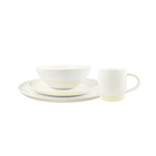 Load image into Gallery viewer, Shell Bisque White Porcelain 4 Piece Dinnerware Set, Service For 1 [Online Only]

