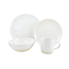 Load image into Gallery viewer, Shell Bisque White Porcelain 4 Piece Dinnerware Set, Service For 1 [Online Only]
