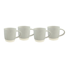 Load image into Gallery viewer, Shell Bisque Grey Porcelain 16 Piece Dinnerware Set, Service For 4 [Online Only]
