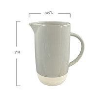 Load image into Gallery viewer, Shell Bisque Grey Porcelain Pitcher [Online Only]
