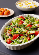 Load image into Gallery viewer, Lafayette Oval Fog Stoneware Baker [Online Only]
