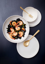 Load image into Gallery viewer, Lines White Stoneware Cereal Bowl, Set of 4 [Online Only]
