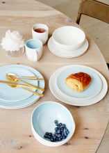 Load image into Gallery viewer, Lines White Stoneware Mug, Set of 4 [Online Only]
