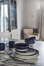 Load image into Gallery viewer, Shell Bisque Indigo Porcelain Pasta Bowl, Set of 4 [Online Only]
