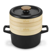 Load image into Gallery viewer, Alva Cast Enamel Cocotte with Steamer Inserts — 2.5 QT [Online Only]
