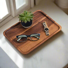 Load image into Gallery viewer, Acacia Wood Rectangular Plates Set of 2 [Online Only]
