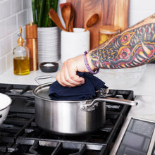 Load image into Gallery viewer, Eater x Heritage Steel 4 Quart Saucepan with Lid [Online Only]
