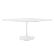 Load image into Gallery viewer, Lippa 78" Oval Faux Marble Dining Table [Online Only]
