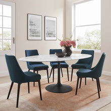 Load image into Gallery viewer, Lippa 78" Oval Faux Marble Dining Table [Online Only]

