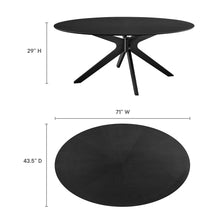 Load image into Gallery viewer, Crossroads 71" Oval Wood Dining Table [Online Only]
