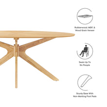 Load image into Gallery viewer, Crossroads 71" Oval Wood Dining Table [Online Only]
