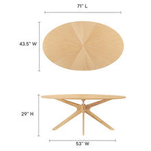 Load image into Gallery viewer, Crossroads 71" Oval Wood Dining Table [Online Only]

