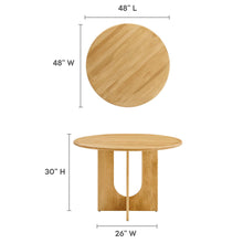 Load image into Gallery viewer, Rivian Round 48" Wood Dining Table [Online Only]
