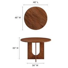 Load image into Gallery viewer, Rivian Round 48" Wood Dining Table [Online Only]
