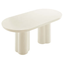 Load image into Gallery viewer, Caspian 72" Oval Concrete Dining Table (White or Black) [Online Only]
