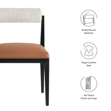 Load image into Gallery viewer, Kai Boucle and Vegan Leather Dining Chair [Online Only]
