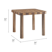 Load image into Gallery viewer, Oscar 36" Square Checkered Dining Table [Online Only]
