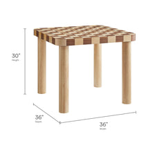 Load image into Gallery viewer, Oscar 36" Square Checkered Dining Table [Online Only]
