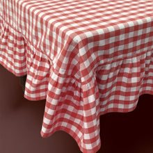 Load image into Gallery viewer, Ember Ruffled Gingham Tablecloth [Online Only]
