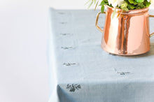 Load image into Gallery viewer, Blue Fleur Embroidered Tablecloth [Online Only]
