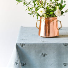 Load image into Gallery viewer, Blue Fleur Embroidered Tablecloth [Online Only]
