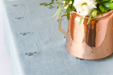 Load image into Gallery viewer, Blue Fleur Embroidered Tablecloth [Online Only]
