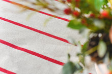Load image into Gallery viewer, Red Stripe Linen Tablecloth [Online Only]
