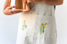 Load image into Gallery viewer, Botanical Embroidered Apron [Online Only]
