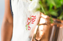Load image into Gallery viewer, Botanical Embroidered Apron [Online Only]
