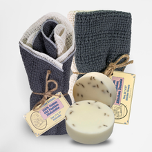 Load image into Gallery viewer, Carolina Cottons Starter Kit 100% Cotton Dishcloth 11" x 11" (4), Kitchen Towel 24" x 15" (2), Dish Soaps (1 Each Scent) [Online Only]
