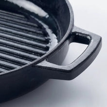 Load image into Gallery viewer, Alva Cast Enamel Grill Pan Black— 11" [Online Only]
