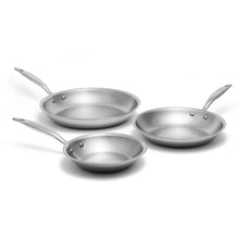 Load image into Gallery viewer, Heritage Steel Titanium Series 3 Piece Fry Pan Set [Online Only]
