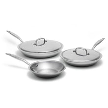 Load image into Gallery viewer, Heritage Steel Titanium Series 5 Piece Fry Pan Set [Online Only]

