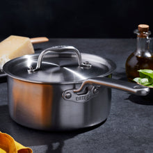 Load image into Gallery viewer, Eater x Heritage Steel 3 Quart Saucepan with Lid [Online Only]
