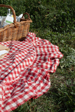 Load image into Gallery viewer, Ember Ruffled Gingham Tablecloth [Online Only]
