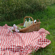 Load image into Gallery viewer, Ember Ruffled Gingham Tablecloth [Online Only]
