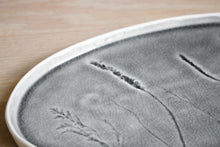 Load image into Gallery viewer, Meadow Grey Porcelain Oval Platter [Online Only]

