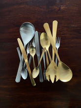 Load image into Gallery viewer, Oslo Matte Gold Stainless Steel 5 Piece Cutlery Set - Service for 1 [Online Only]
